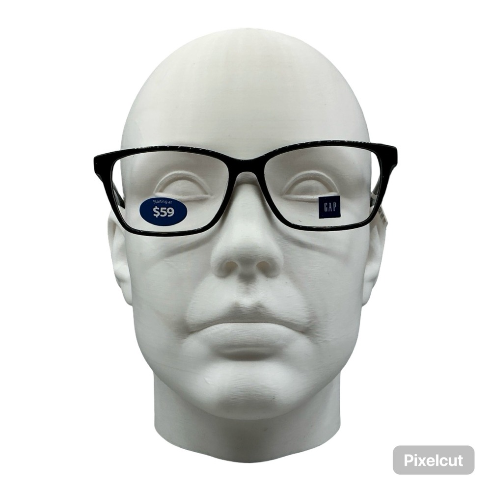GAP Black Rectangular Eyeglasses‎ VGP507 55-15-140 Mens Womens Frames NEW